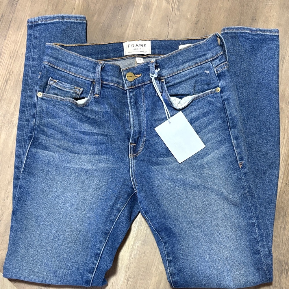 Frame Denim Women's Classic Blue Skinny Jeans